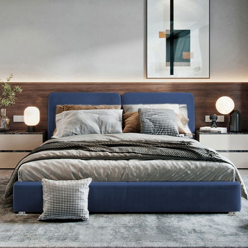 EKONOMODO - Colchón con Base Cama  Doble Firmeza Media Ortopédico con Pillow Resortado 140 x 190 cm  + Cabecero Combo Ekonomodo  - 0% Interés a 3 Cuotas Pagando con tu CMR Banco Falabella
