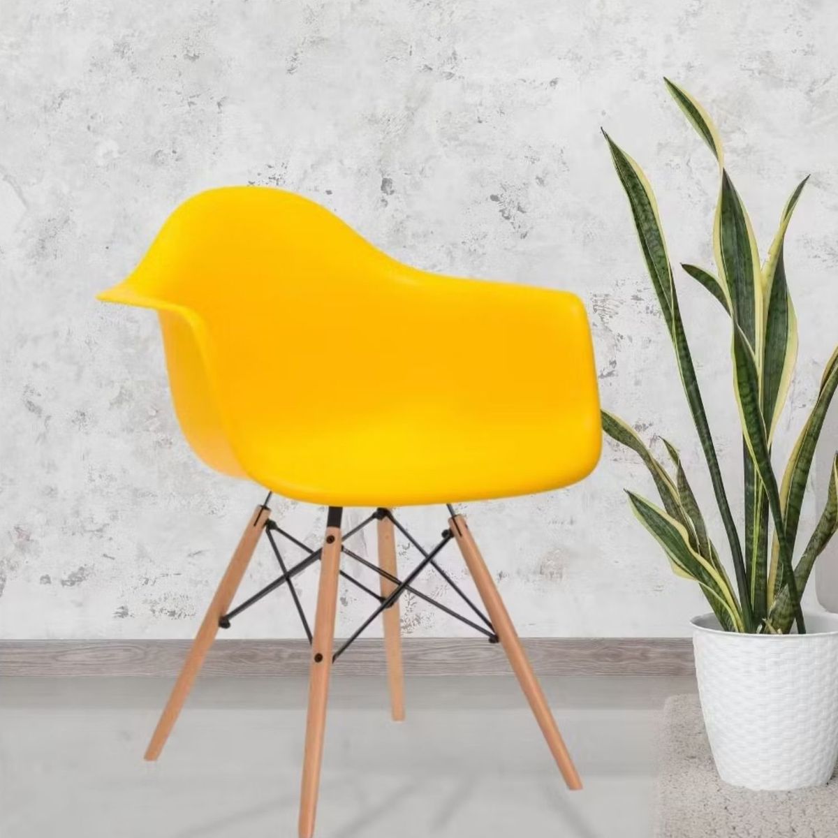 EKONOMODO - Set X4 Silla de Comedor  con Patas de Madera 80 x 62 x 58 cm Ekonomodo 