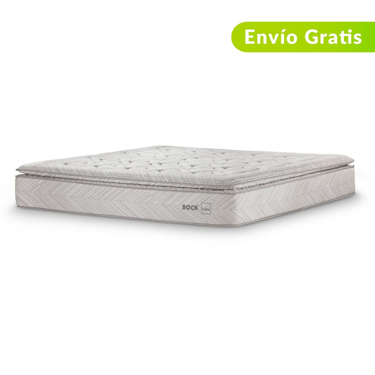 COLCHONES ROSEN - Colchón King Resortado Pocket BOCK 200 x 200 cm Colchón Rosen