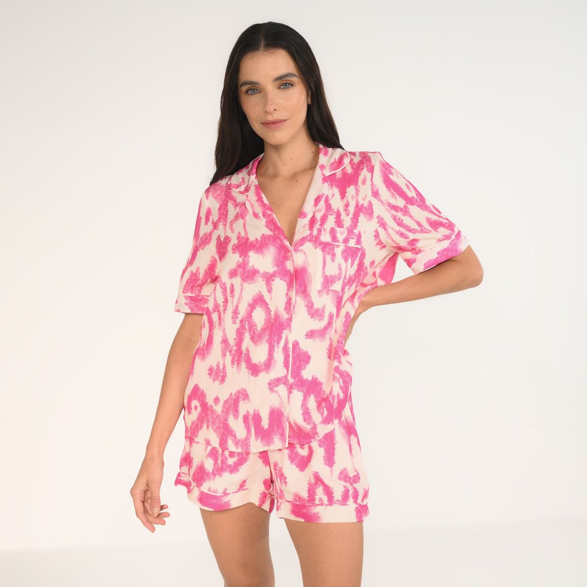 BASEMENT - Conjunto de pijama con short Mujer Corto Basement