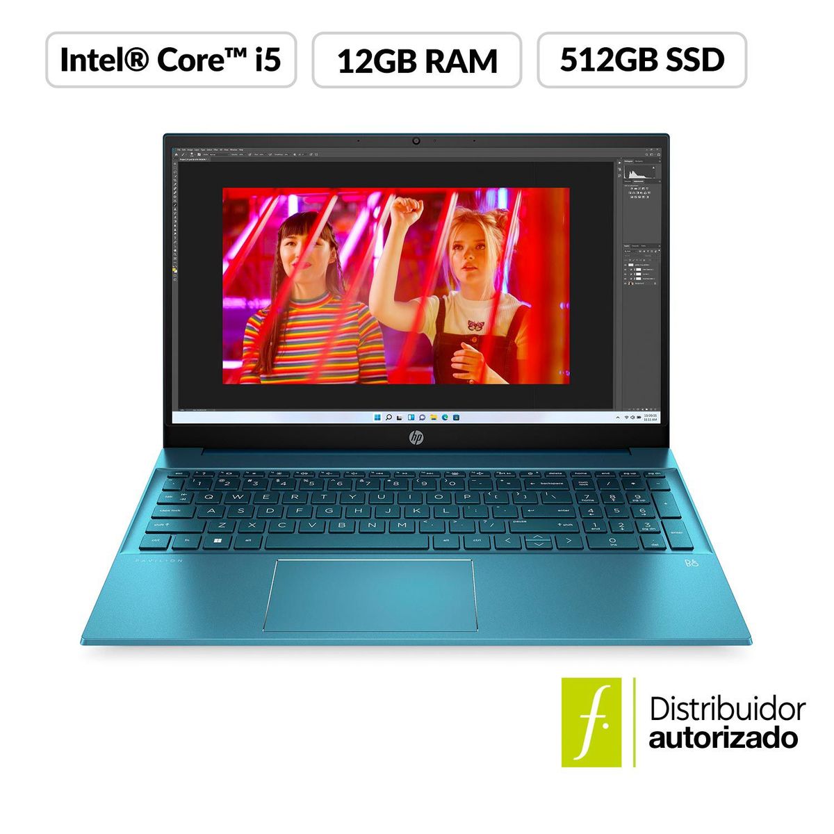 HP - Portátil Pavilion HP | Intel Core i5 | 12GB RAM | 512GB SSD Almacenamiento | Windows 11 | 15.6 pulgadas | 15-eg0510la | Computador Portátil