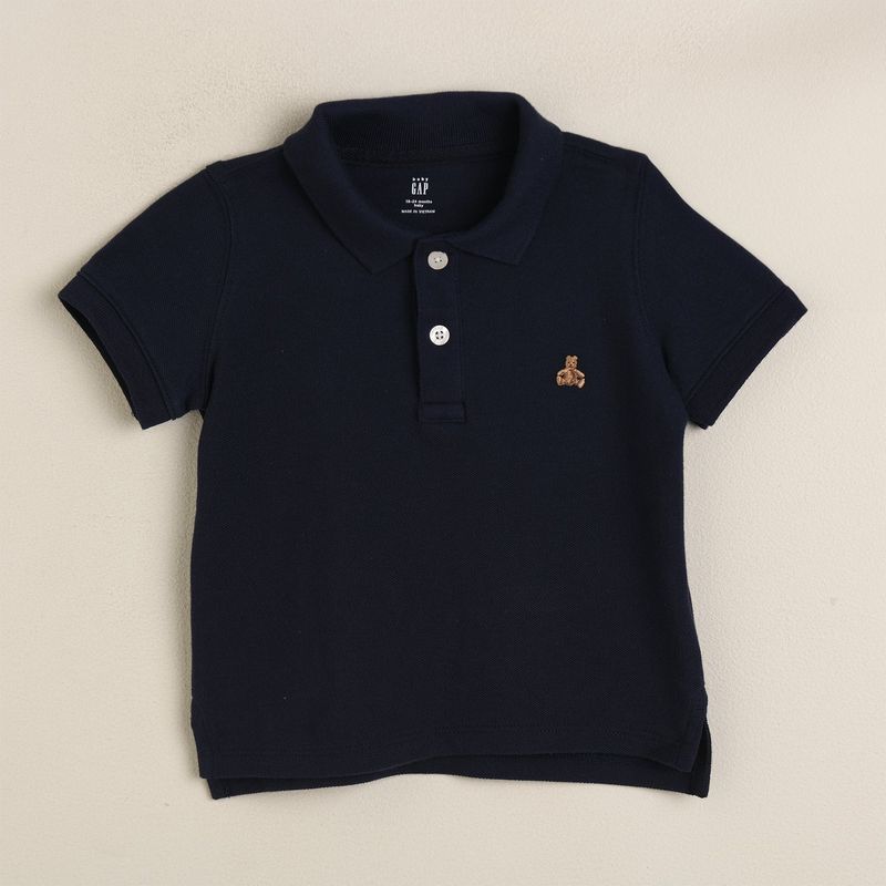 GAP - Camiseta Niño Con cuello Manga corta Algodón GAP