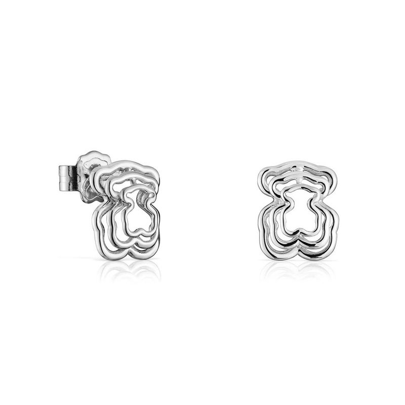 TOUS - Pendientes oso de plata Bickie