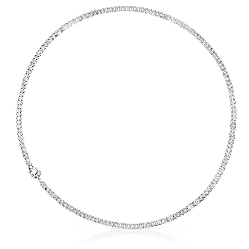 TOUS - Gargantilla barbada de plata TOUS MANIFESTO 42 cm
