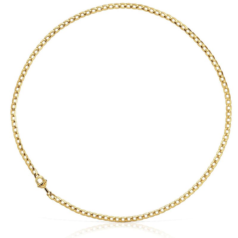 TOUS - Gargantilla barbada con baño de oro 18 kt sobre plata TOUS MANIFESTO