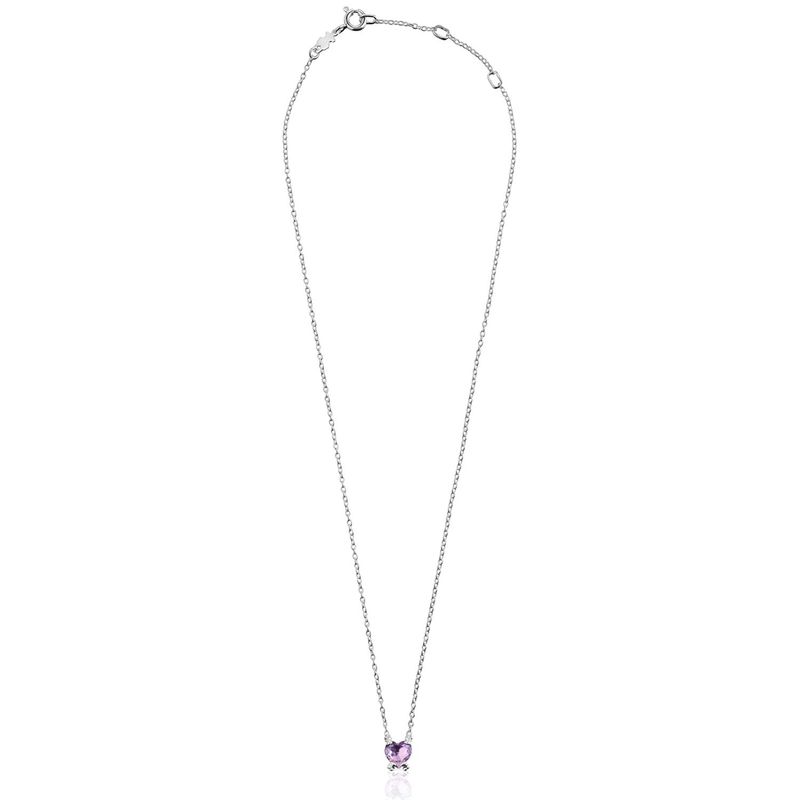 TOUS - Collar corazón de plata y amatista Color Pills