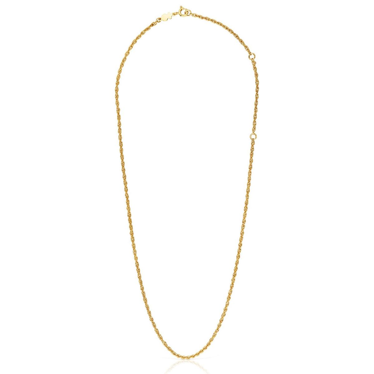 TOUS - Gargantilla con baño de oro de 18 kt sobre plata cordón 50 cm TOUS Basics