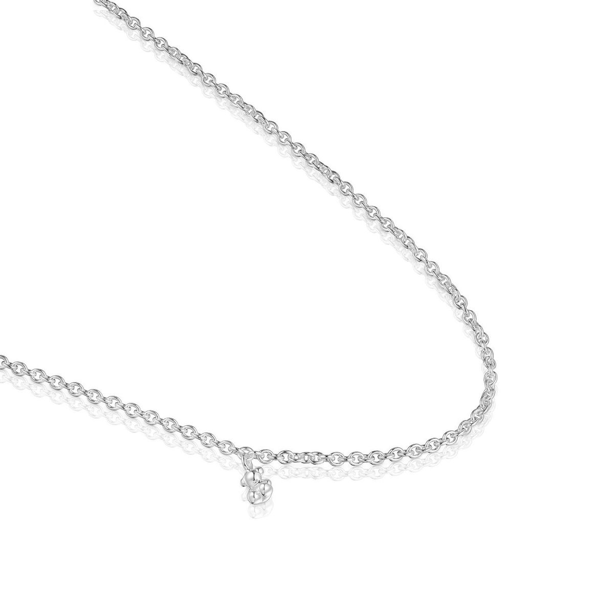 TOUS - Collar corto de plata con anillas redondas Bold Bear