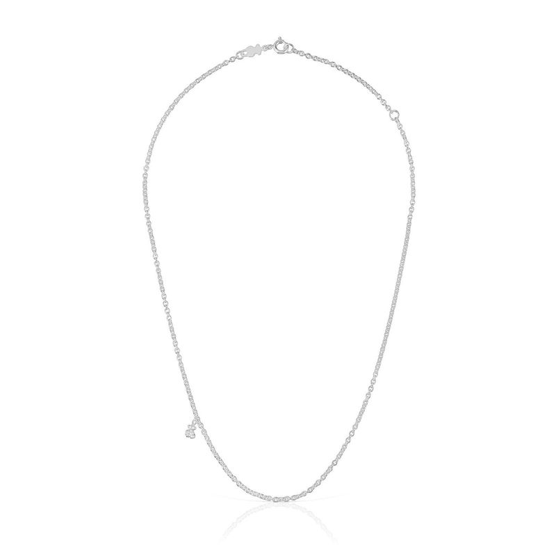 TOUS - Collar corto de plata con anillas redondas gruesas Bold Bear