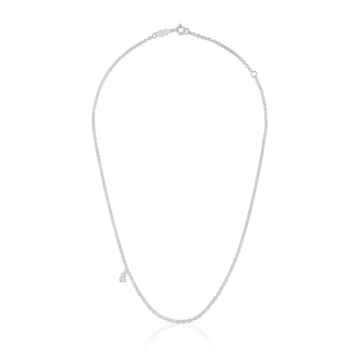 TOUS - Collar corto de plata con anillas redondas gruesas Bold Bear