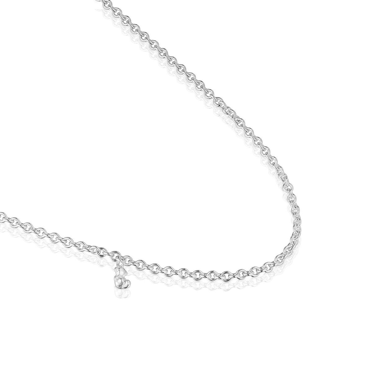 TOUS - Collar corto de plata con anillas redondas gruesas Bold Bear