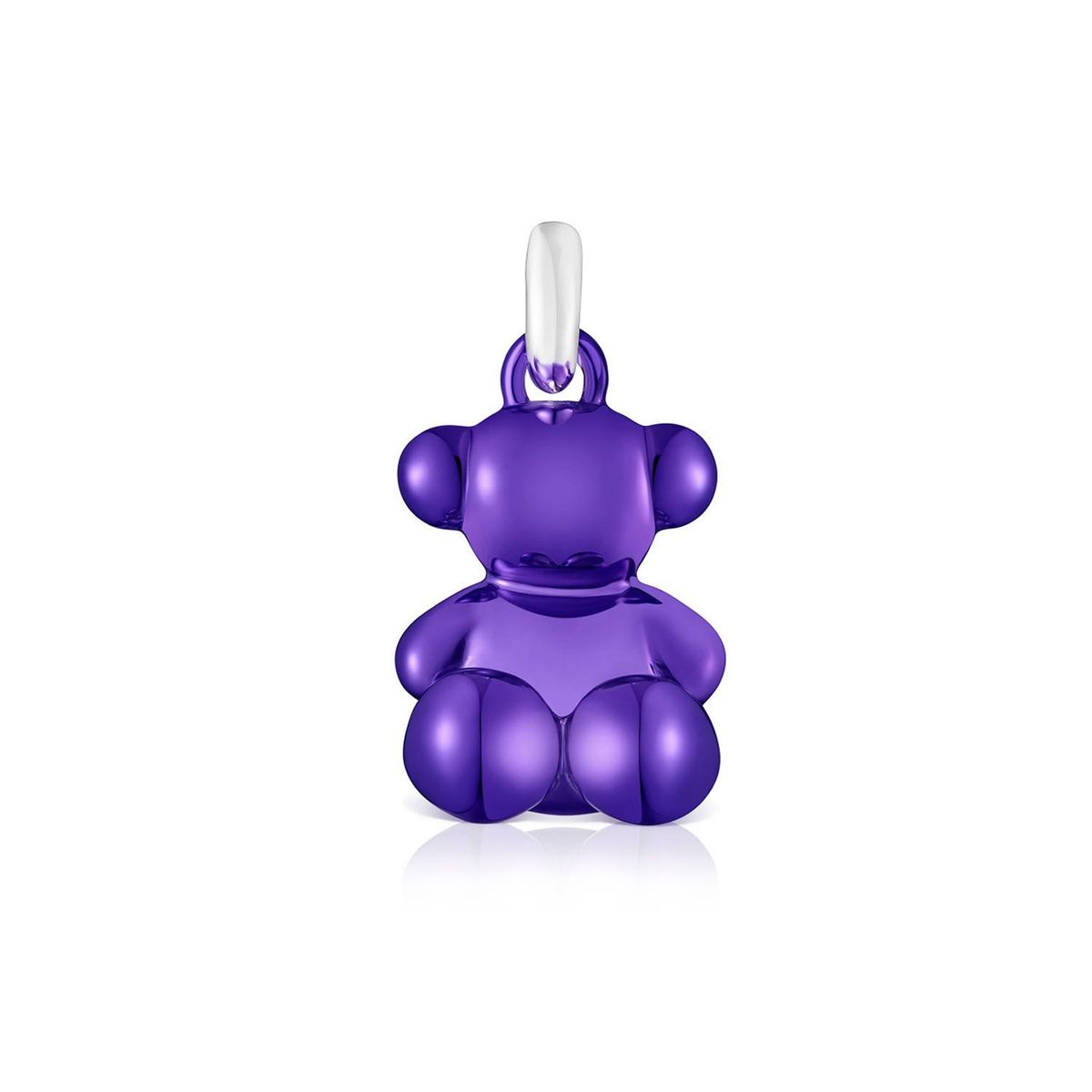 TOUS - Colgante oso de acero en color lila Bold Bear