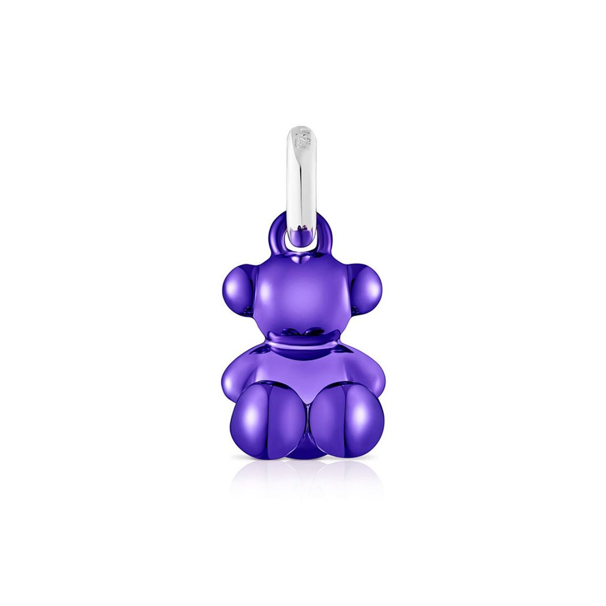 TOUS - Colgante oso pequeño de acero en color lila Bold Bear