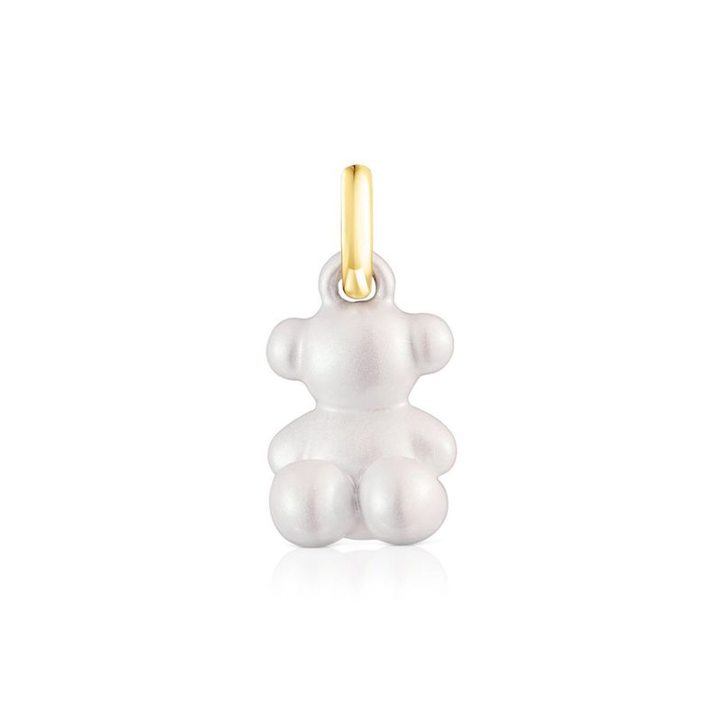 TOUS - Colgante oso pequeño de acero en color blanco Bold Bear