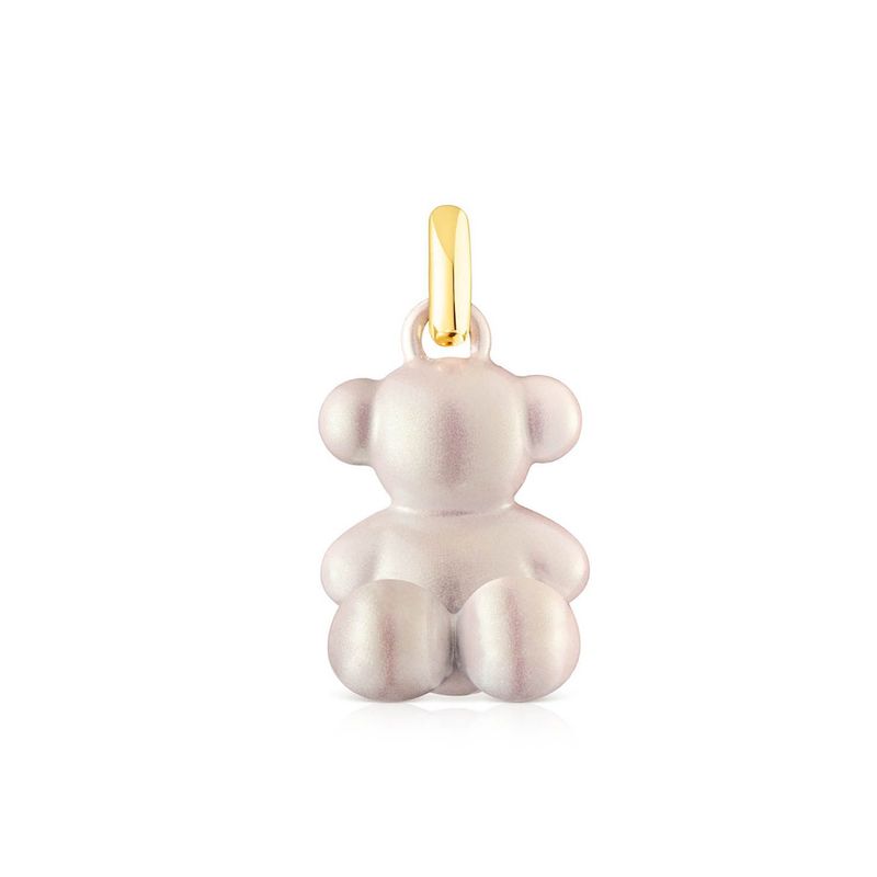 TOUS - Colgante oso de acero en color blanco Bold Bear