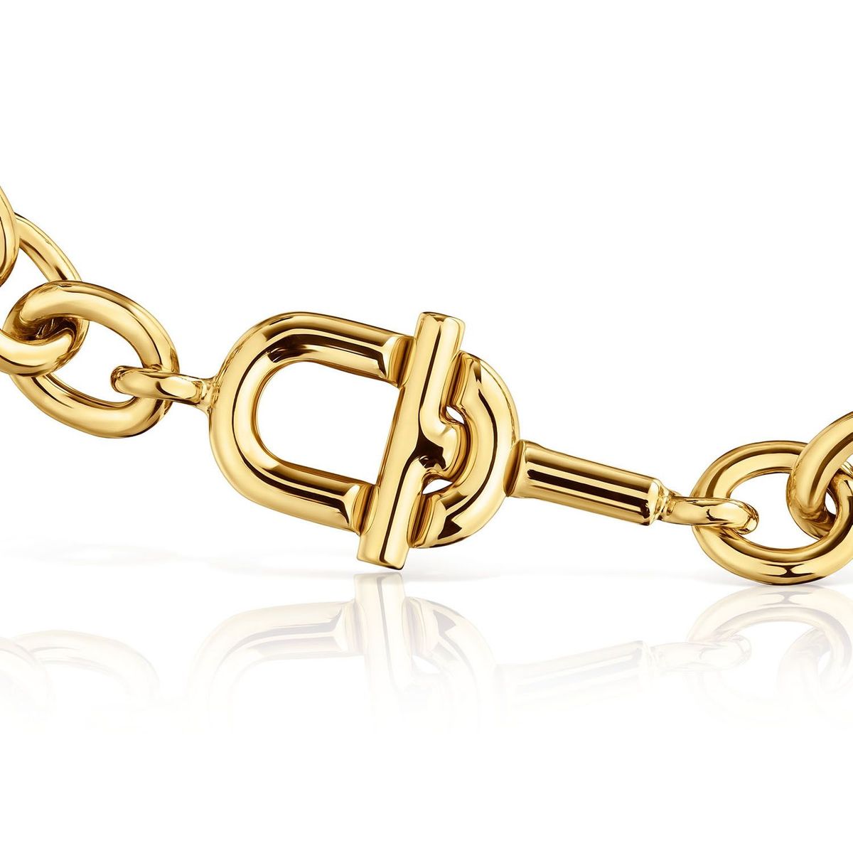 TOUS - Pulsera cadena con baño de oro 18 kt sobre plata TOUS MANIFESTO