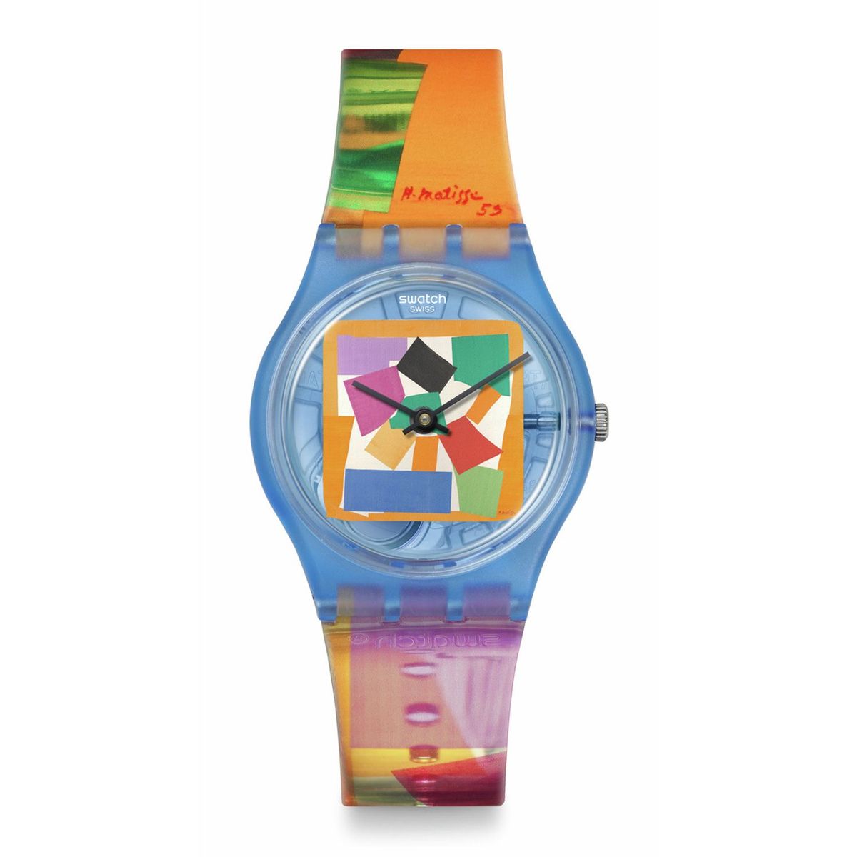 SWATCH - Reloj Swatch Unisex MATISSE'S SNAIL. Reloj Plástico Multicolor SO28Z127
