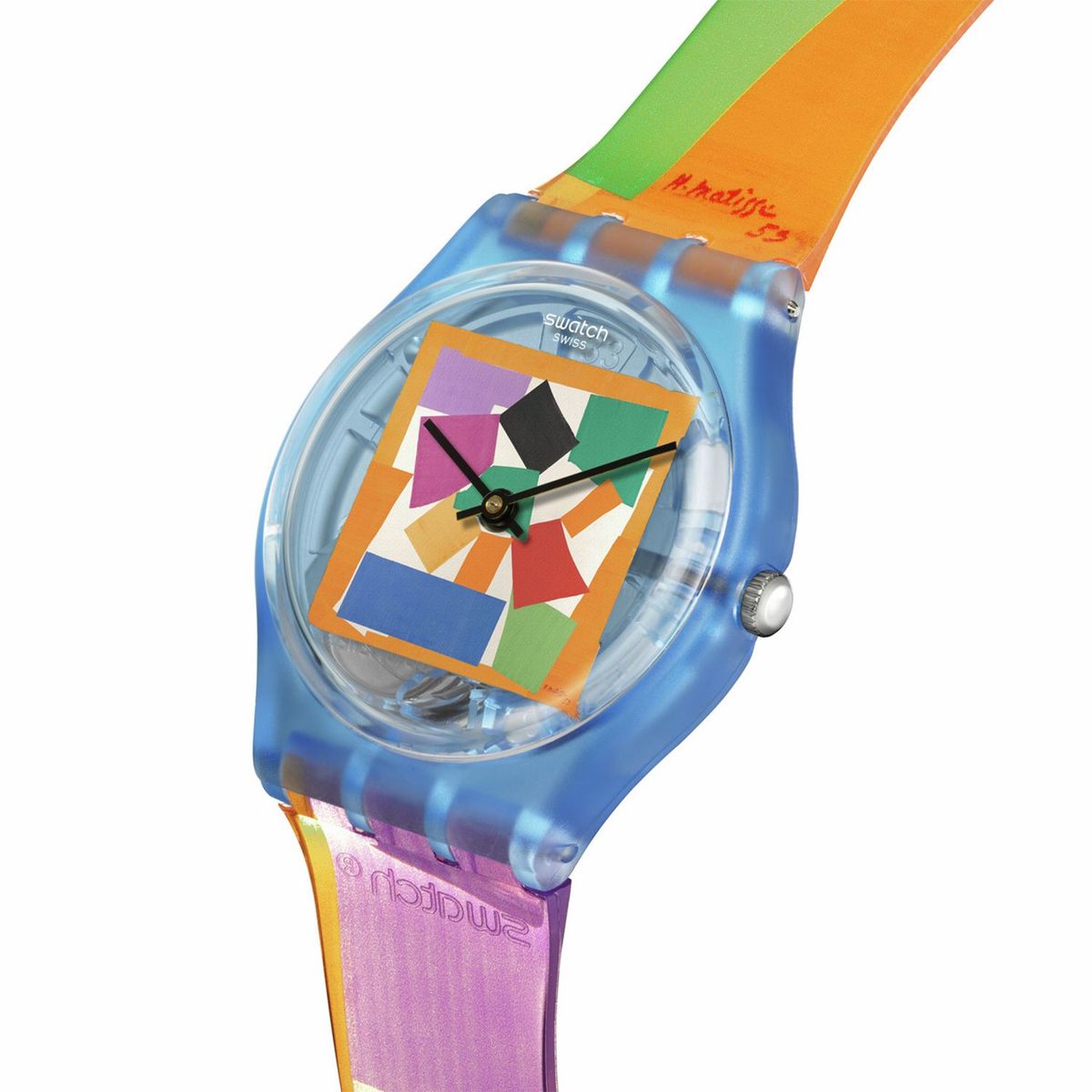 SWATCH - Reloj Swatch Unisex MATISSE'S SNAIL. Reloj Plástico Multicolor SO28Z127