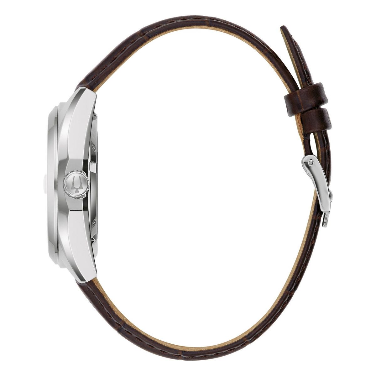 BULOVA - Reloj Bulova Hombre SURVEYOR. Reloj Cuero Café 96B427