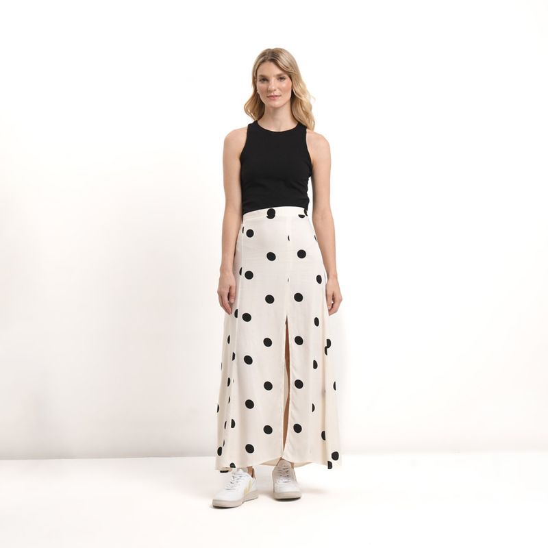 BASEMENT - Falda Midi Mujer Animal print Basement