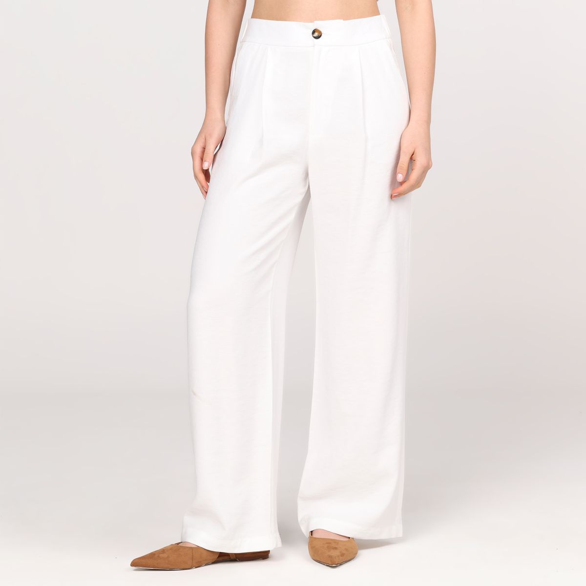 BASEMENT - Pantalón Recto Mujer Tiro alto Basement