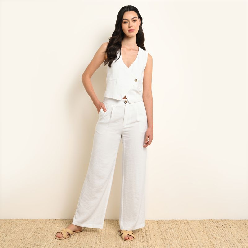 BASEMENT - Pantalón Culotte Mujer Tiro alto Basement