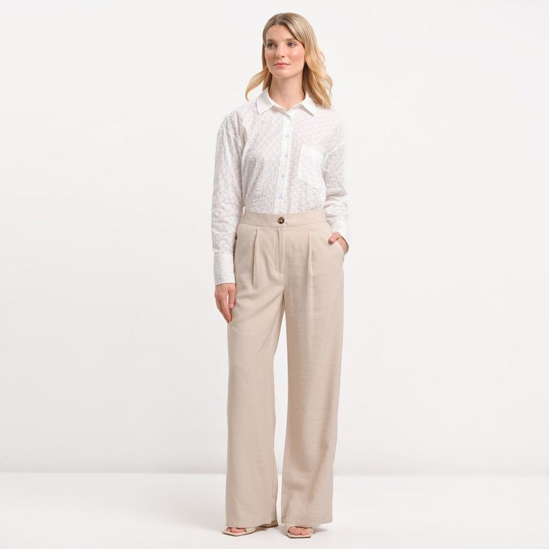 BASEMENT - Pantalón Culotte Mujer Tiro alto Basement