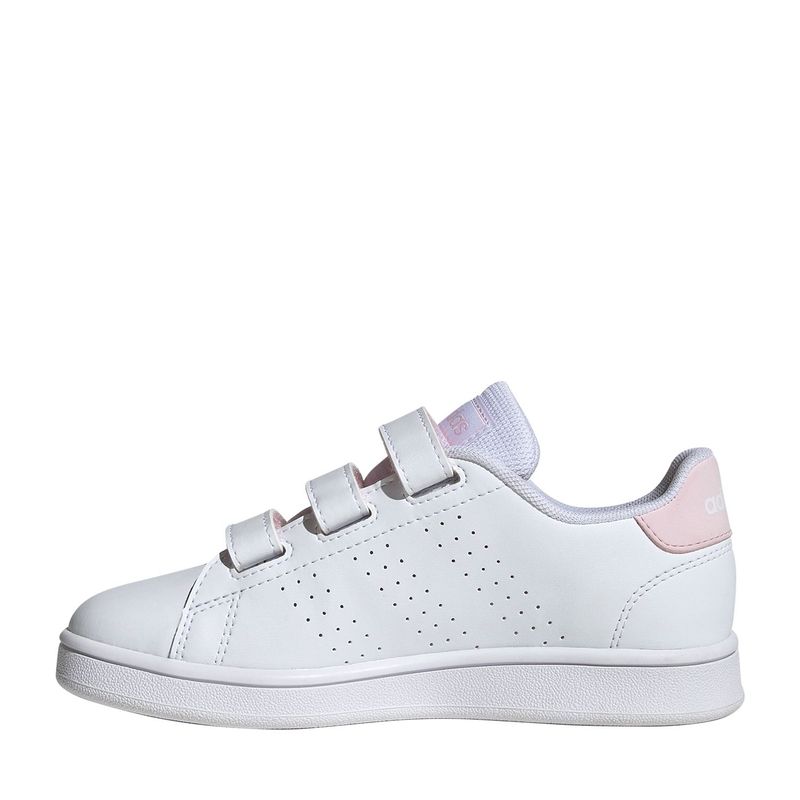ADIDAS - Tenis Blancos Adidas Advantage para Niño  con Velcro