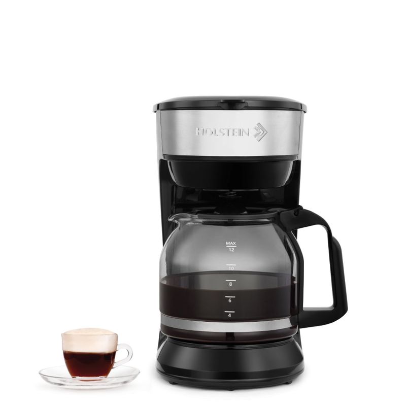 HOLSTEIN HOUSEWARES - Cafetera con filtro Holstein Housewares  HH-09101014SS 12 tazas