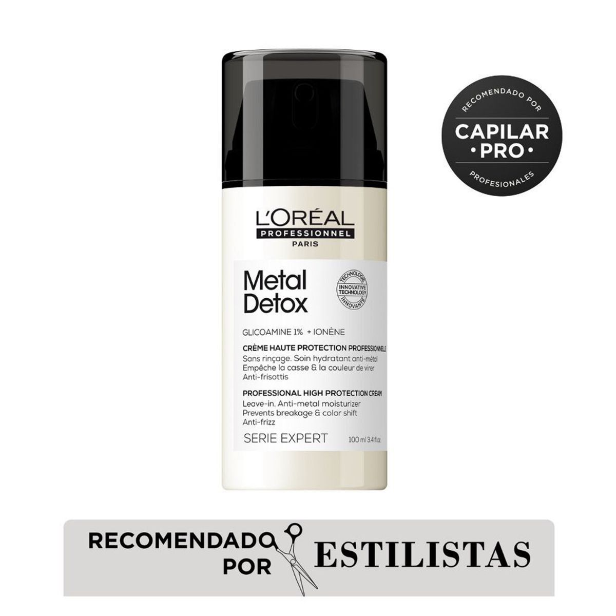 LOREAL PROFESSIONNEL - Tratamiento Leave-In LOréal Professionnel Metal Detox Anti-Quiebre 100ml