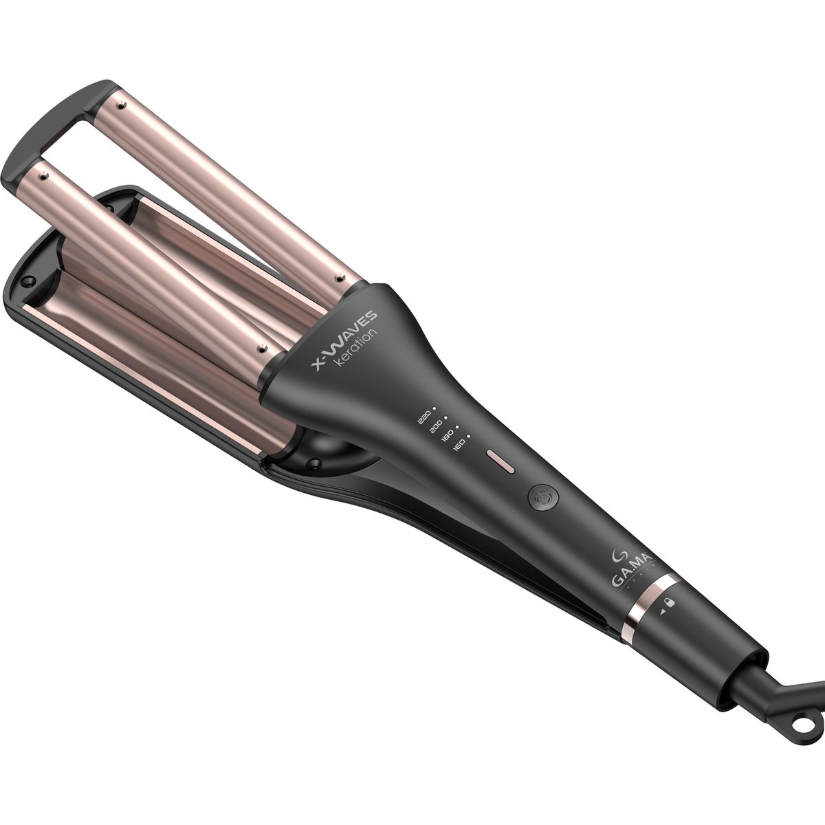 GAMA - Rizador del Pelo Gama 3 Tubos X-Waves 3 Keration Cerámica 220 °C