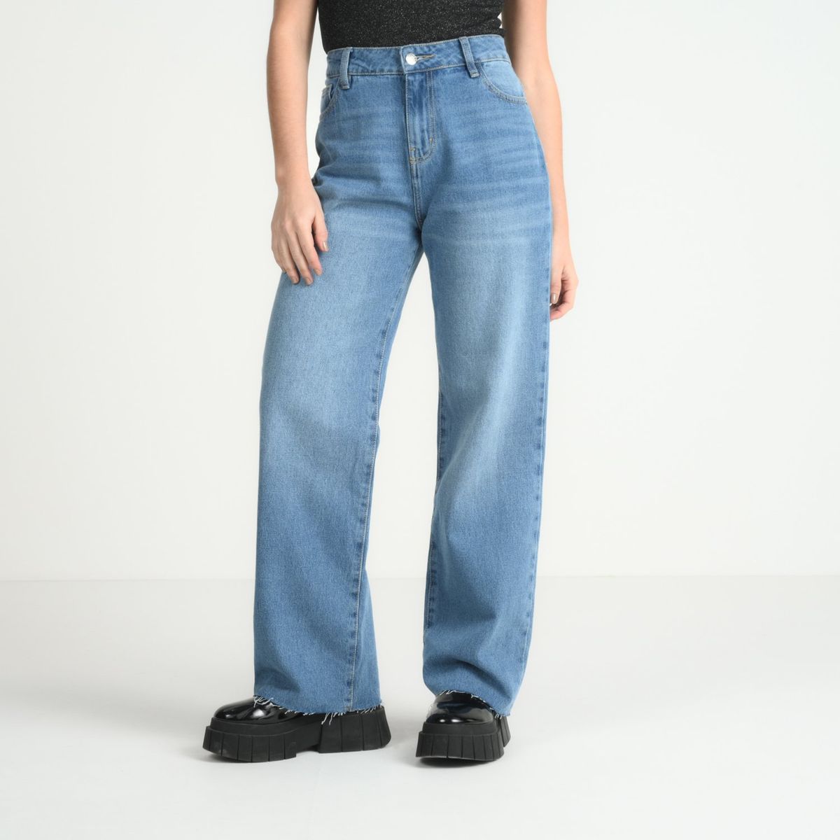 DENIMLAB - Jean Mujer Tiro alto Denimlab