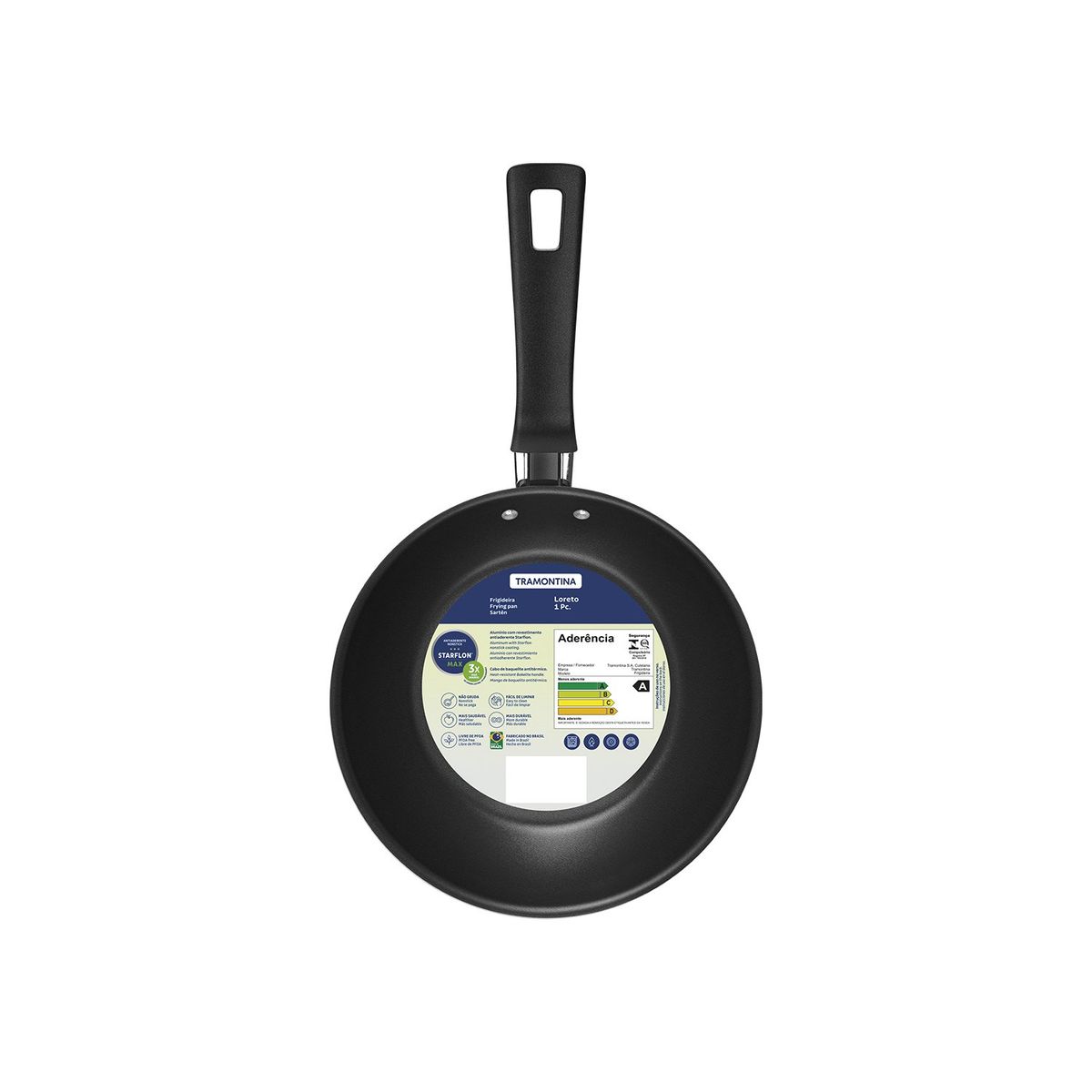 TRAMONTINA - Sartén Tramontina Antiadherente Aluminio 16 cm