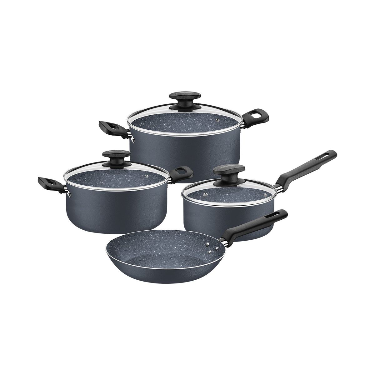 TRAMONTINA - Juego de ollas antiadherente Tramontina Aluminio 7 Piezas