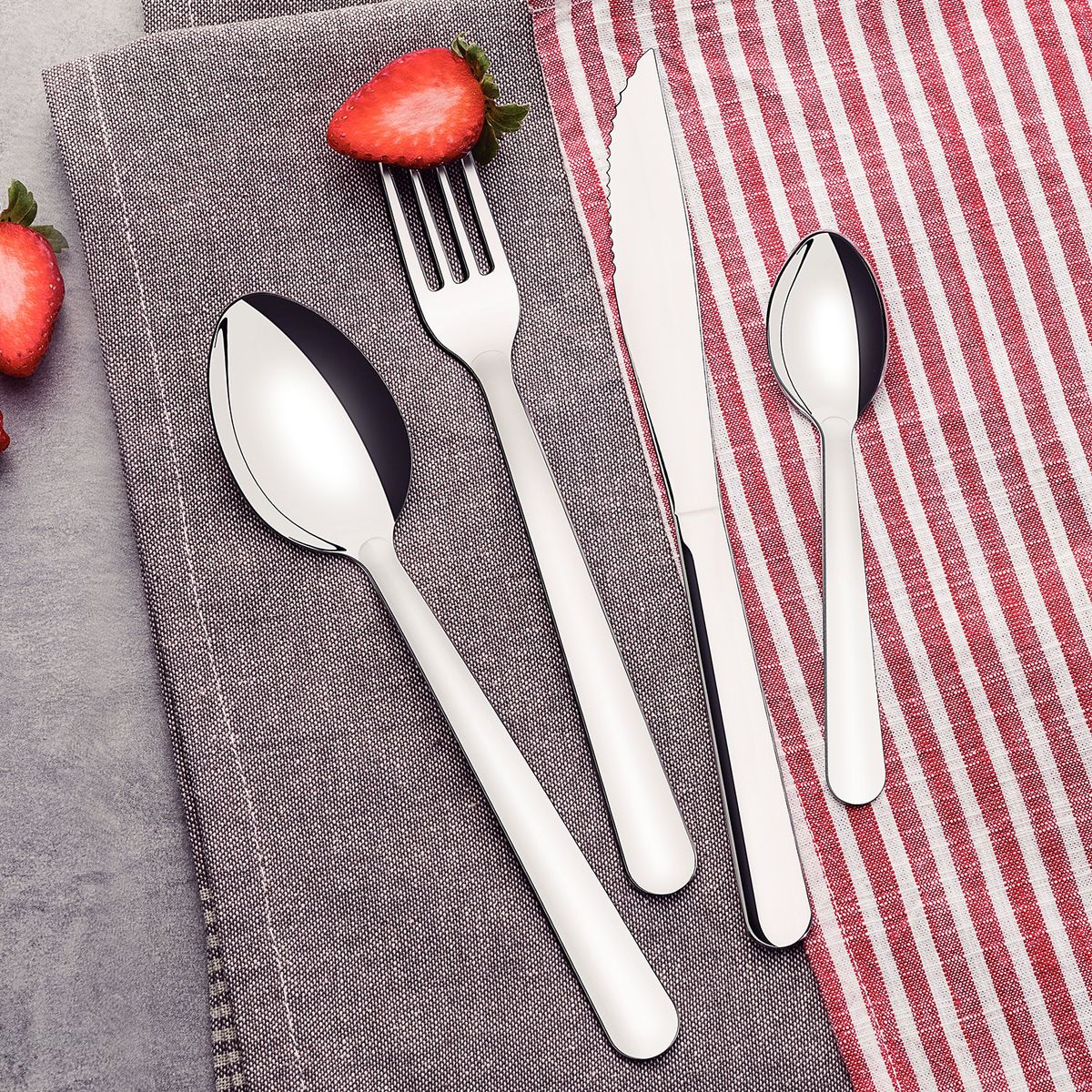 TRAMONTINA - Juego de cubiertos 24 Piezas