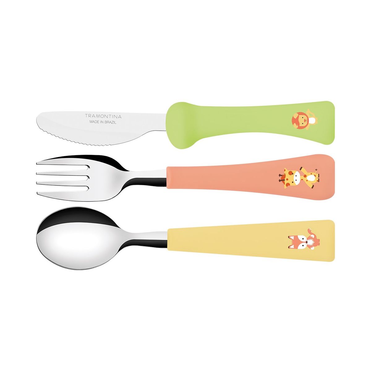 TRAMONTINA - Cubiertos infantiles 3 Piezas