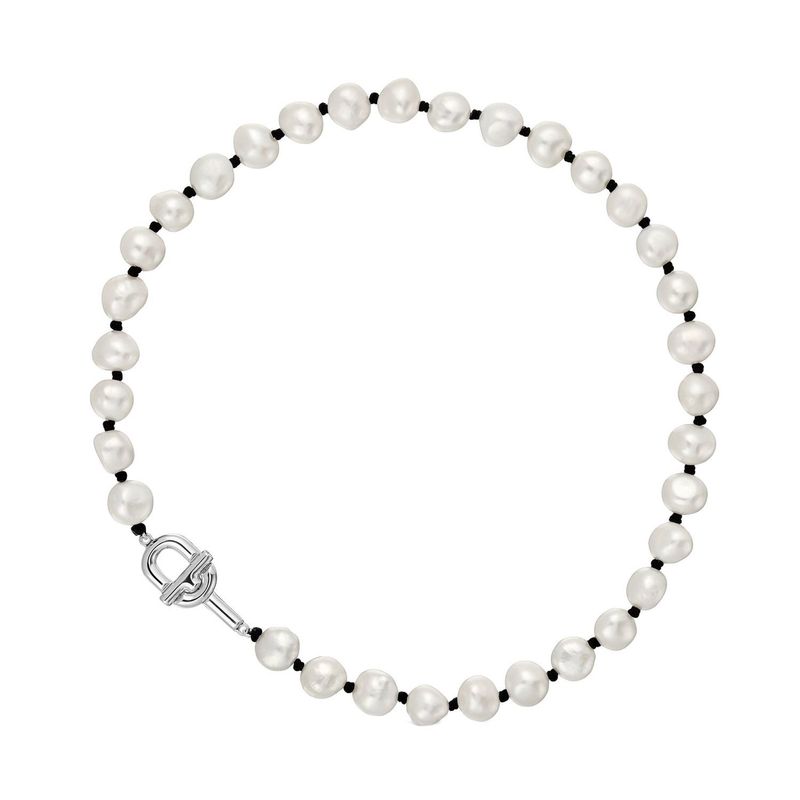 TOUS - Collar de nylon negro con perlas cultivadas 44 cm Tous MANIFESTO