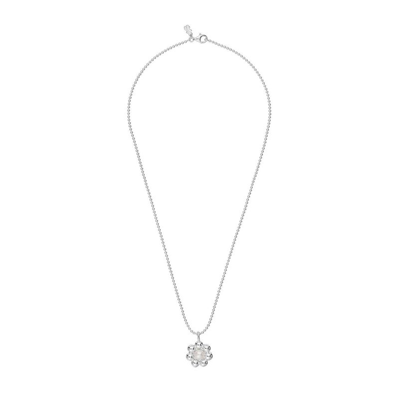 TOUS - Collar corto de plata flor y perla cultivada Sugar Party