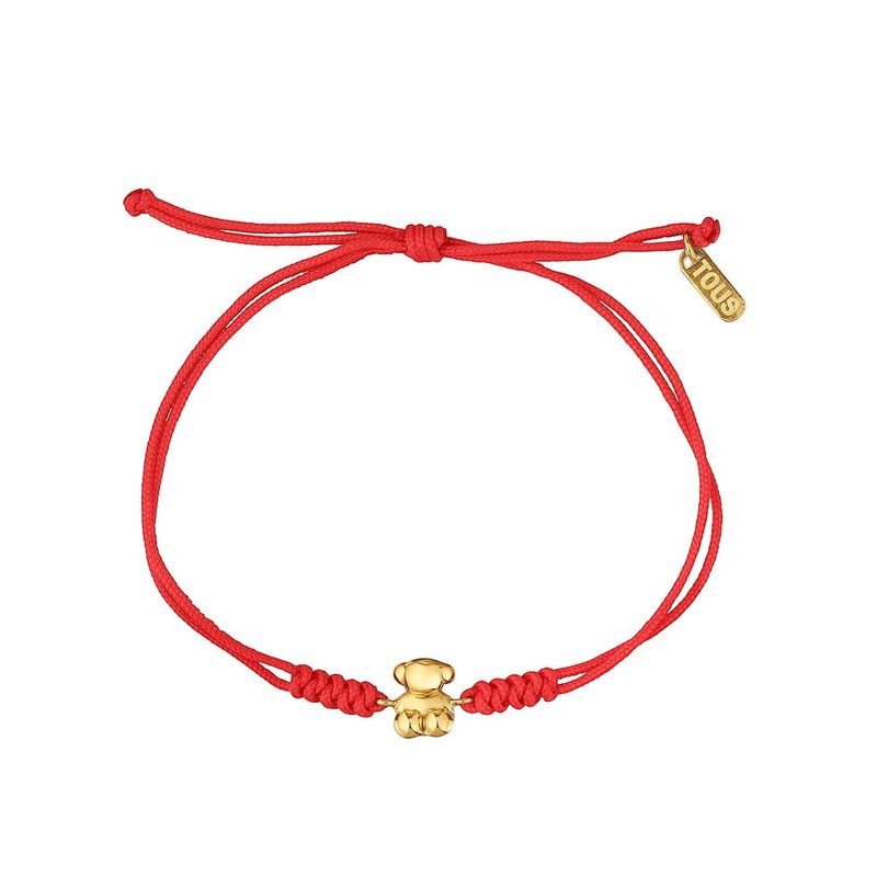 TOUS - Pulsera nylon Bold Bear rojo