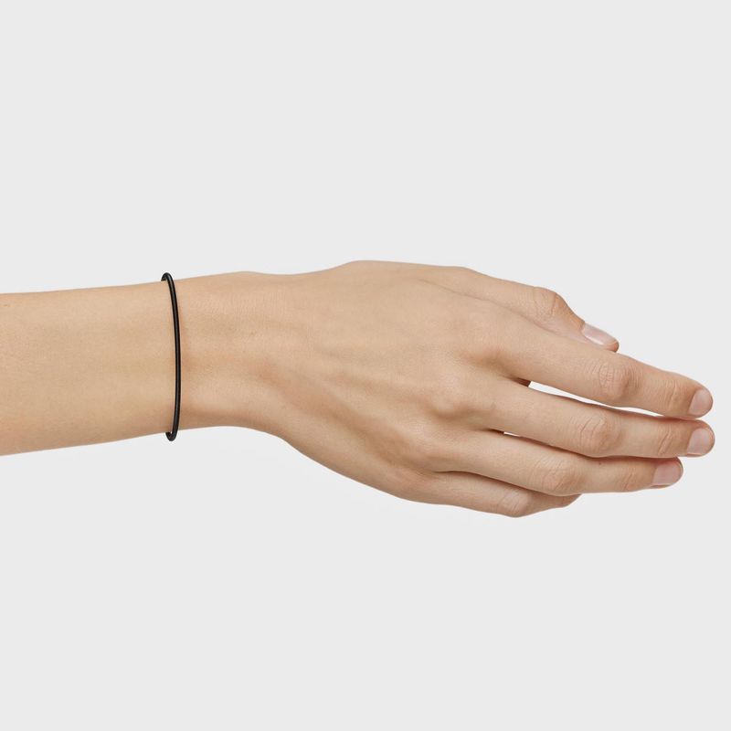 Pulsera acero IP negro Mesh Tube TOUS