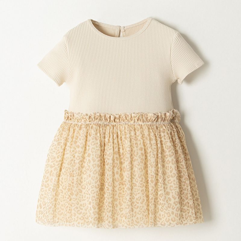 BABY FRESH - Vestido Niña Bloque de color Algodón Baby Fresh