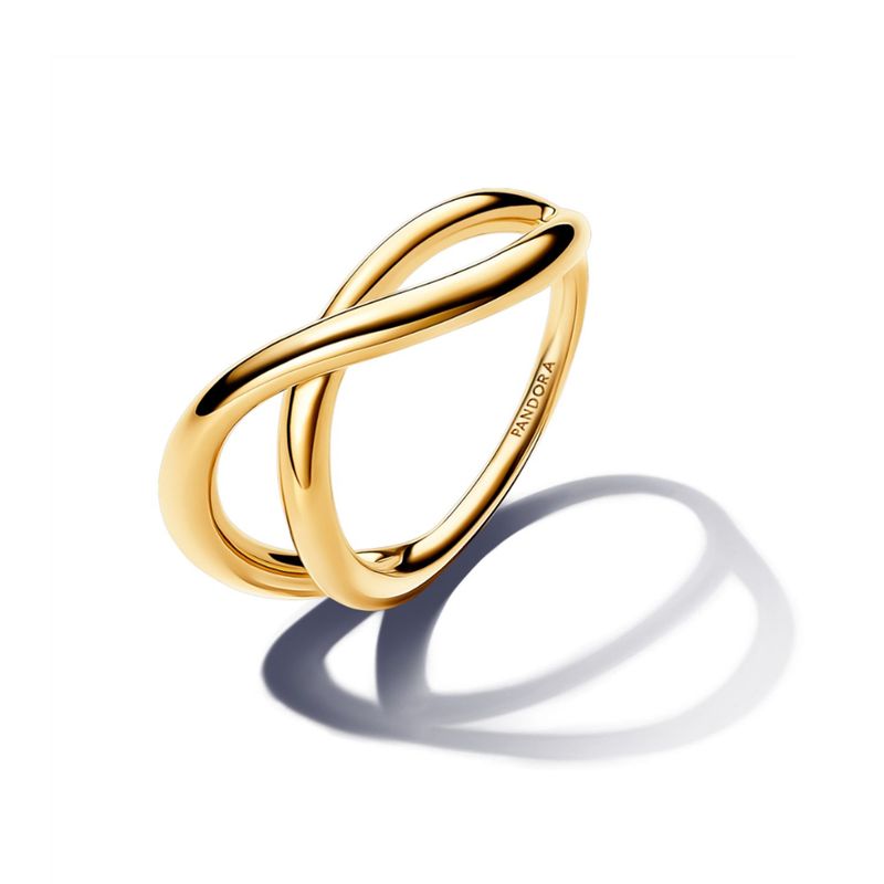 PANDORA - Anillo Pandora Infinito Forma Organica Recubrimiento en Oro 