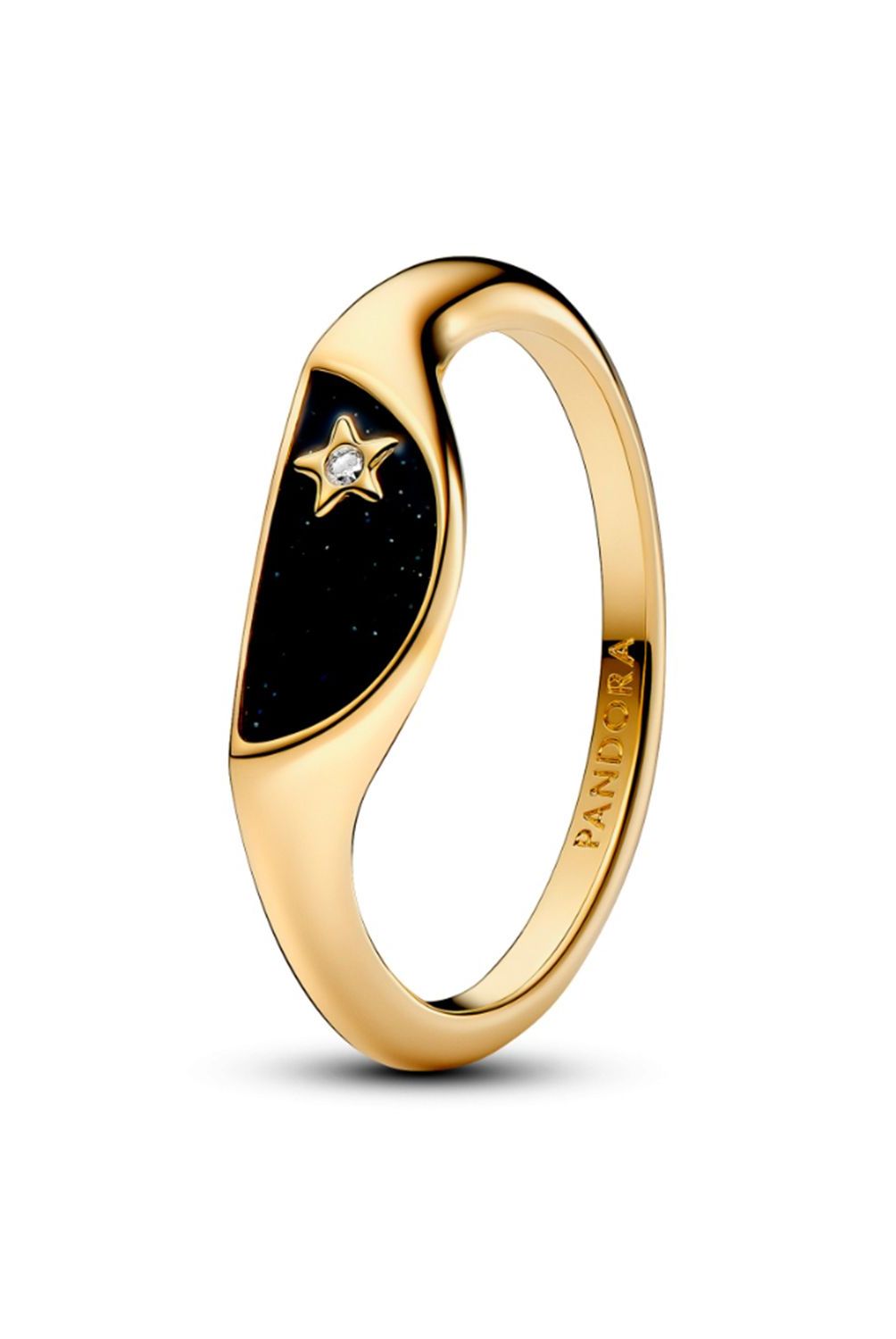 PANDORA - Anillo Pandora Me Mitad Sello Recubrimiento en Oro 