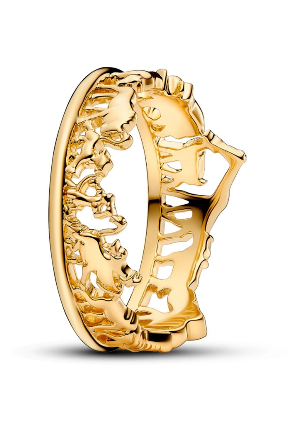 PANDORA - Anillo Pandora El Rey de León de Disney Recubrimiento en Oro 