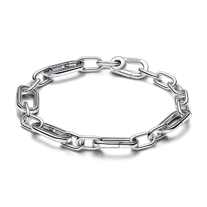 PANDORA - Brazalete Pandora ME Cadena de Eslabones Link con Cinco Links Que Se Pueden Abrir Plata Esterlina