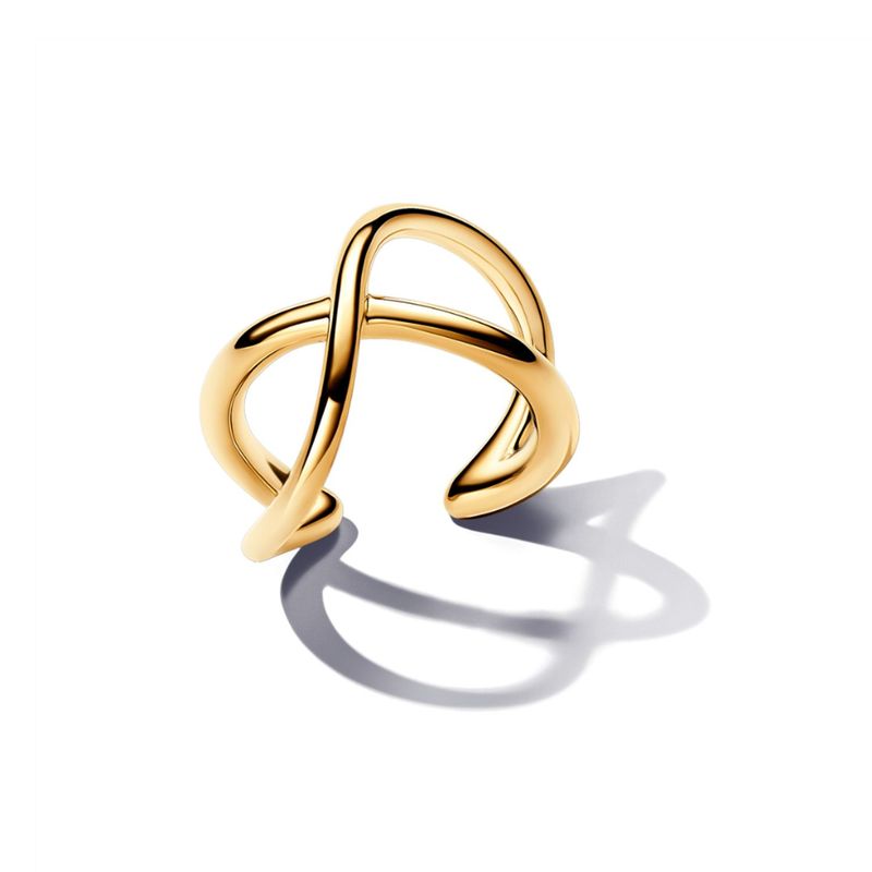 PANDORA - Ear Cuff Pandora Infinito Forma Orgánica Recubrimiento en Oro