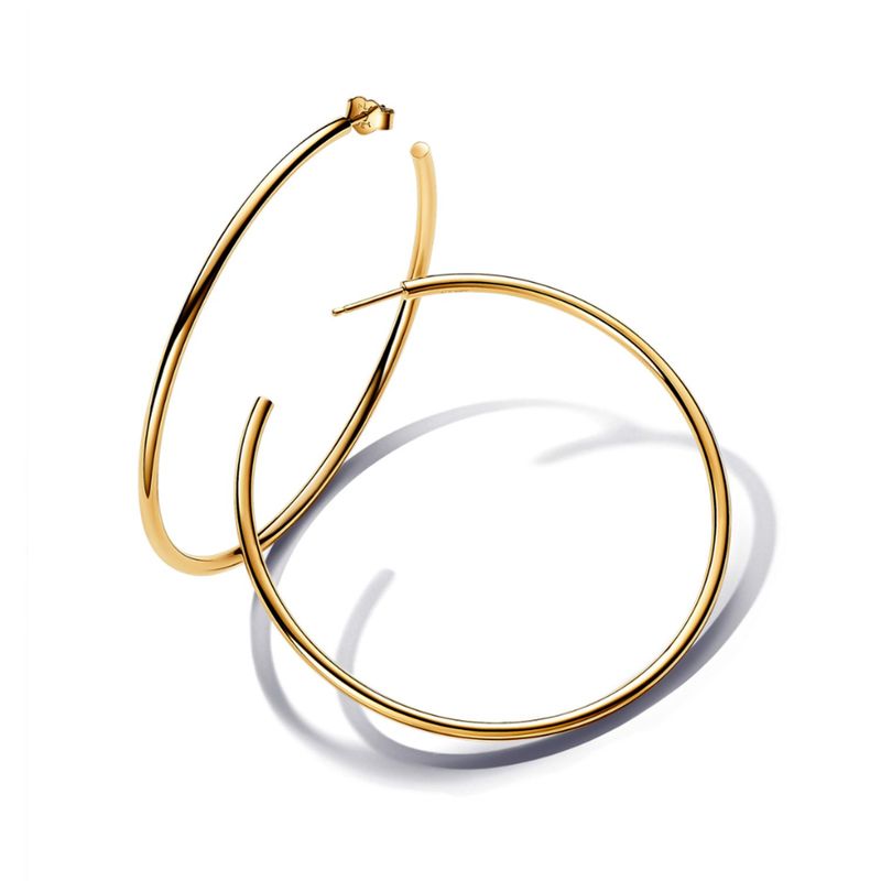 PANDORA - Aretes Pandora Aro Abierto Recubrimiento en Oro