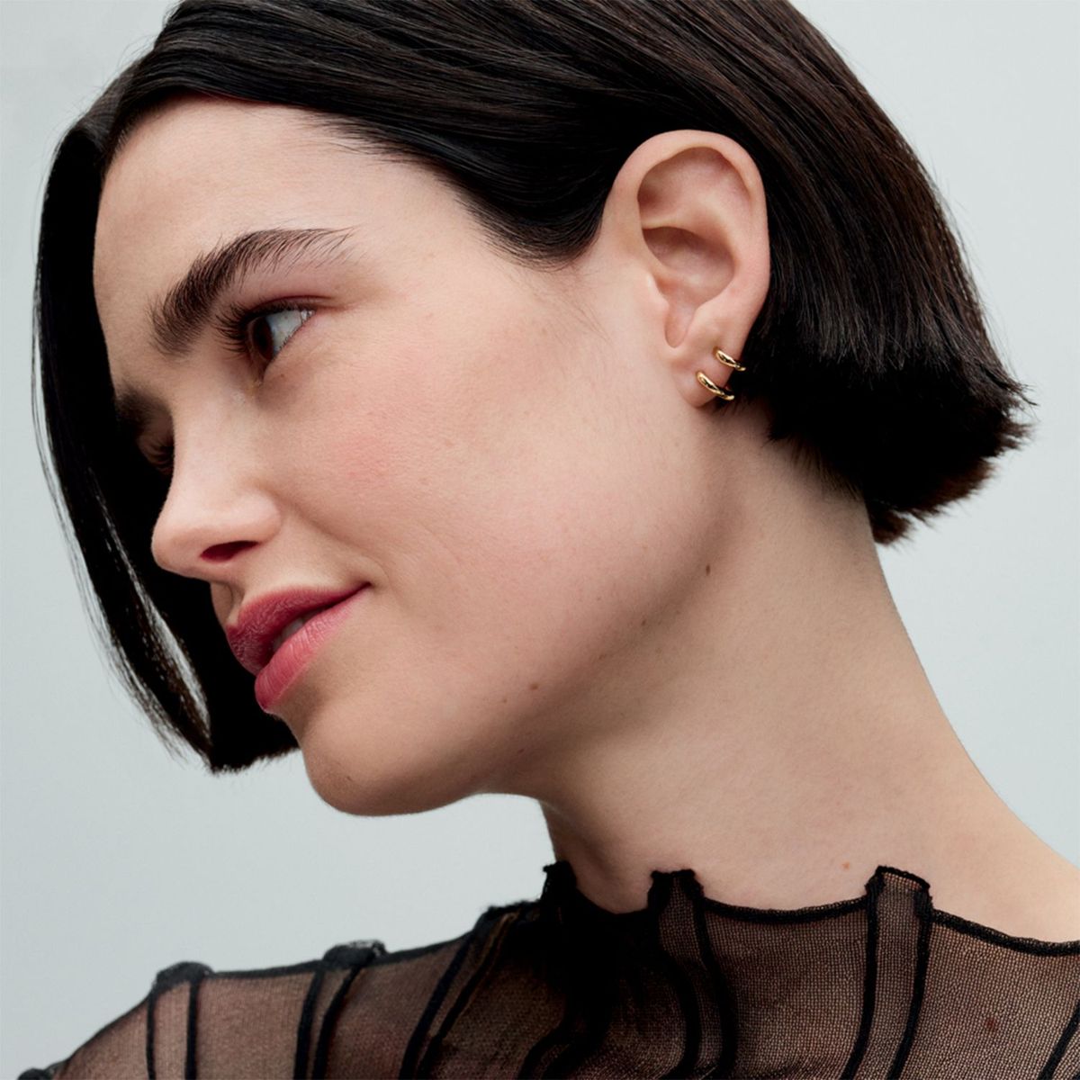 PANDORA - Aretes Pandora Aro Redondos Recubrimiento en Oro