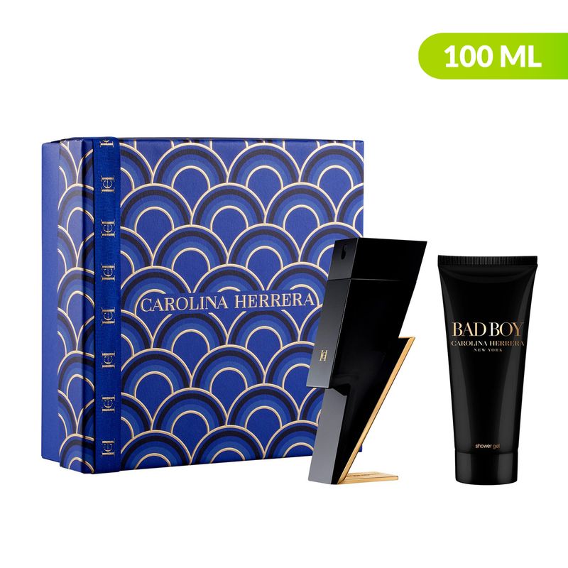 CAROLINA HERRERA - Set de Perfume Hombre Bad Boy Carolina Herrera Incluye: Perfume 100 ml + Shower Gel 