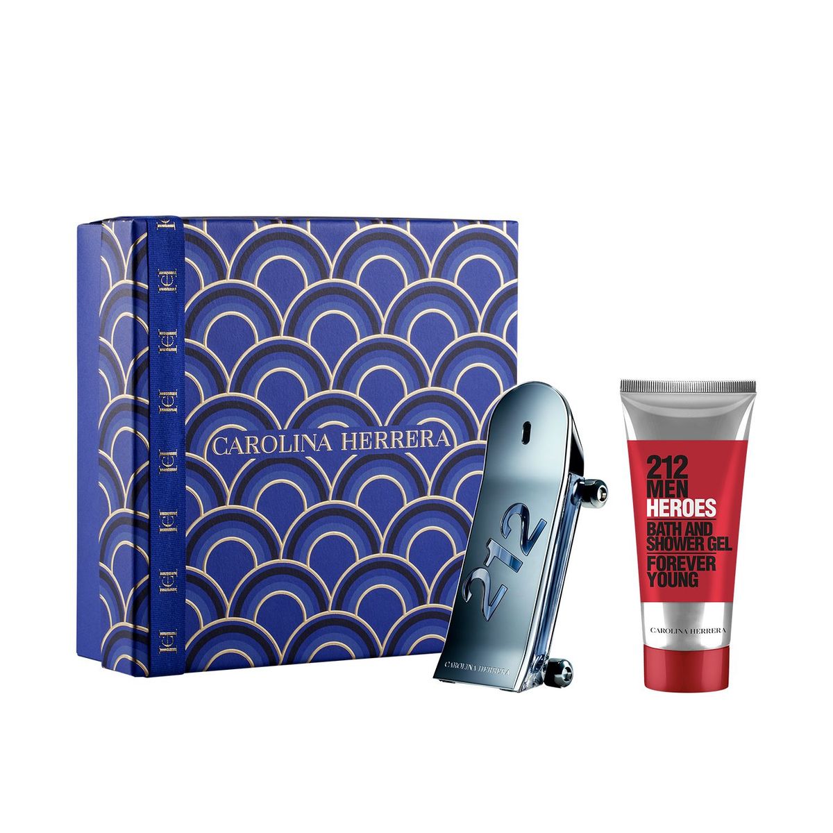 CAROLINA HERRERA - Set de Perfume Hombre 212 Men Heroes Carolina Herrera Incluye: Perfume 90 ml + Shower Gel 